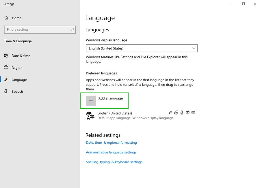 Add a language